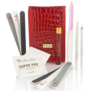 Ruby Crystal Nail Care System with Refill Buffer Pads 