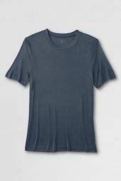 Mens Short Sleeve Silk Interlock Crew Top