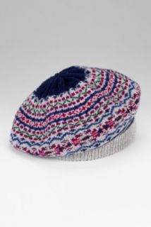 Home Women By Category Accessories Fair Isle Knitted Beret Hat with 