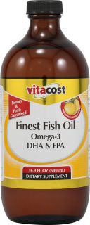 Vitacost Liquid Finest Fish Oil Omega 3 DHA & EPA Lemon    16.9 fl oz 