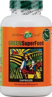 Amazing Grass Green SuperFood®    650 mg   150 Capsules   Vitacost 