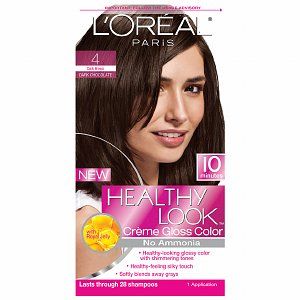Buy LOreal Healthy Look Creme Gloss Color, Dark Brown Dark Chocolate 