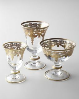 Arte Italica Vetro Gold Glassware   The Horchow Collection