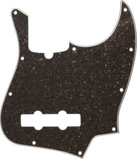 Fender 10 Hole Standard Jazz Bass Pickguard Black Glass Sparkle 