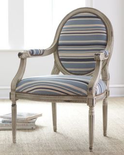 Massoud Marina Striped Chair   The Horchow Collection