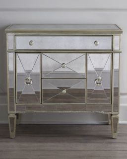 Amelie Mirrored Nightstand   