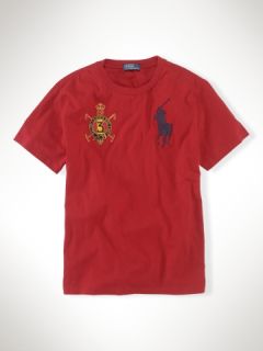 Spain Short Sleeved Tee   Boys 8 20 Sweatshirts & Tees   RalphLauren 