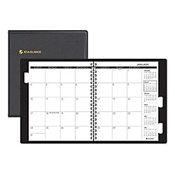 AT A GLANCE 3 Year Monthly Planner 9 x 11 Black January December 2013 