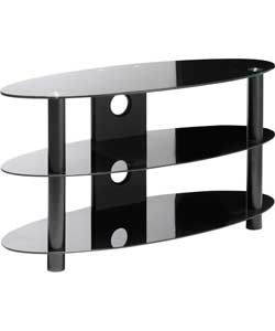 Buy Black Glass Oval TV Stand   Up to 42 Inch at Argos.co.uk   Your 