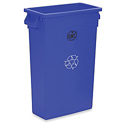 Genuine Joe Recycling Container 30 H x 22 12 W x 11 D Blue by Office 