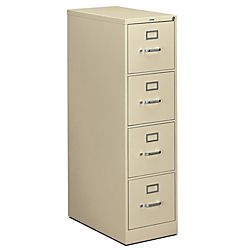 HON 310 Series 4 Drawer Letter File Putty by Office Depot
