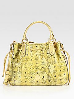 MCM   Armour Drawstring Shopper Tote