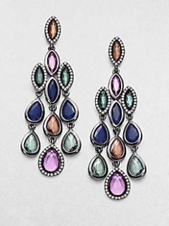 ABS by Allen Schwartz Jewelry   Multicolor Chandelier Earrings