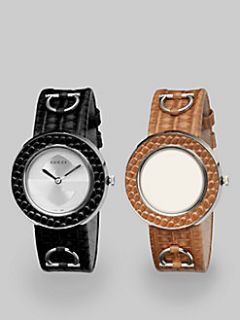 Gucci   U Play Interchangeable Lizard Watch