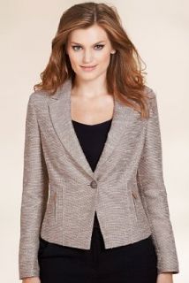 Per Una Cotton Blend Metallic Jacket with Wool   Marks & Spencer 