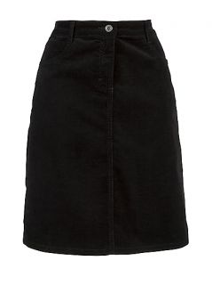 Buy John Lewis 5 Pocket Cord Skirt, Black online at JohnLewis 