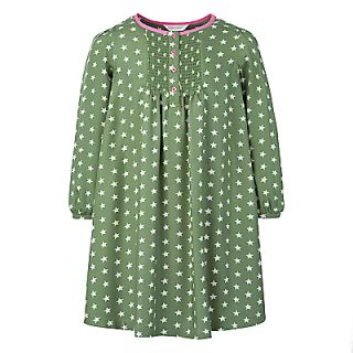 Buy John Lewis Twill Star Dress, Green online at JohnLewis   John 