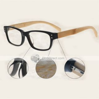 Wholesale Comfortable Golden Bamboo Nearsightedness Eyeglass Frames 