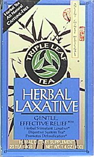 Triple Leaf Tea Herbal Laxative    20 Tea Bags   Vitacost 