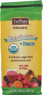 Nutiva Organic Hemp Protein Plus Fiber    30 oz   Vitacost 