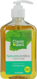 CleanWell Natures AntiBac Liquid Soap Peppermint    12 fl oz 
