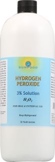 SunFood Food Grade 3% Hydrogen Peroxide    32 fl oz   Vitacost 