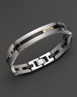 Dolan Bullock Stainless Steel And 18K Gold Bracelet With Diamonds 