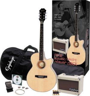 Epiphone PR 4E Acoustic Electric Guitar Player Pack  Musicians 