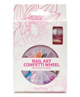 null (Multi Col) Nail Art Confetti Wheel  259142699  New Look