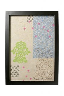 Stitch and Block Wall Art, Damask   Anthropologie