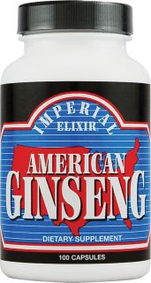 Imperial Elixir American Ginseng    100 Capsules   Vitacost 