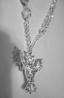 Custom Crystalz The Wise Owl Necklace in Silver with 10MM Swarovski 