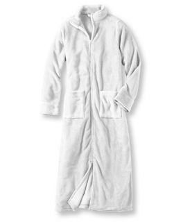 Womens Ultrasoft Fleece Robe, Zip Front Sleepwear and Underwear 