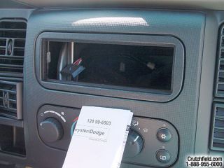 Stereo mounting kit for the 2002 Ram 1500 (Crutchfield Research Photo)
