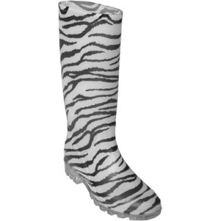 Journee Collection Womens Zebra Print Rain Boots  Meijer