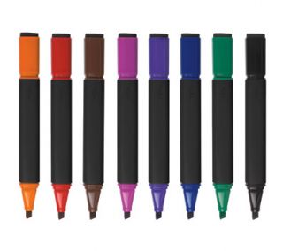 TUL Chisel Tip Dry Erase Markers, 8 Colored Markers