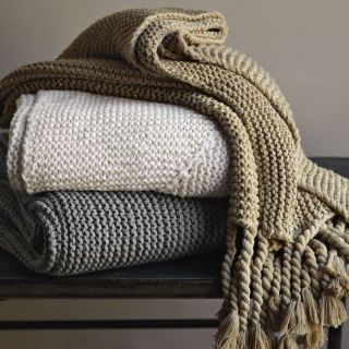 Chunky Tassel Throw  west elm