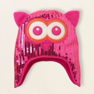 girl   outerwear   sequin owl hat  Childrens Clothing  Kids Clothes 