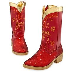 Red Sparkle Jessie Boots for Girls