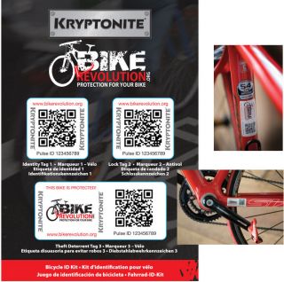 Wiggle  Kryptonite Bike Revolution Bike ID Kit  Security Kits