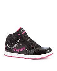 Black (Black) Pineapple Black and Pink Chain Hi Tops  260934801  New 