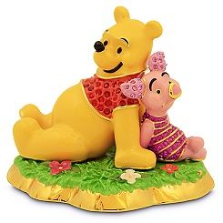 Jeweled Winnie the Pooh and Piglet Figurine by Arribas Brothers