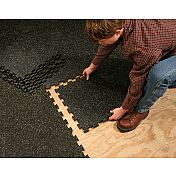 SuperMats HEAVY DUTY Interlock Flooring System   6 Pack   Covers a 58 