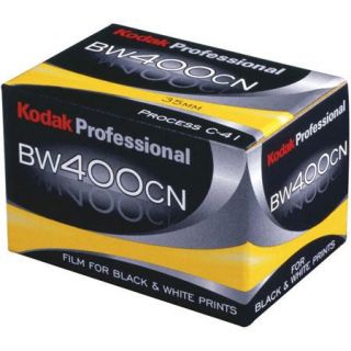 Kodak Professional BW400CN, C 41 Process Black & White Negative Film 