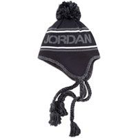 Jordan Tassel Ear Beanie   Mens   Black / Grey