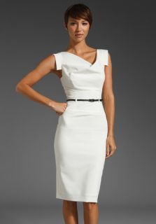 BLACK HALO Classic Jackie O Dress in White  
