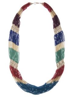 LANE BRYANT   Striped bead necklace by Lane Bryant  