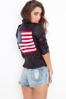 Americana Moto Jacket in Clothes Outerwear at Nasty Gal 