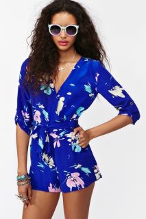 Liz Floral Romper in Clothes at Nasty Gal 