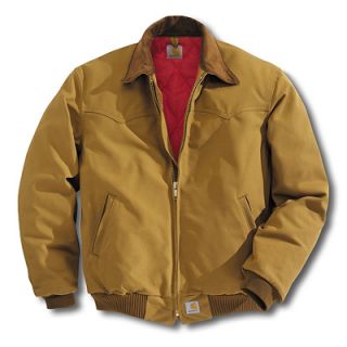 Carhartt Mens Duck Santa Fe Jacket   Quilted Flannel Lined